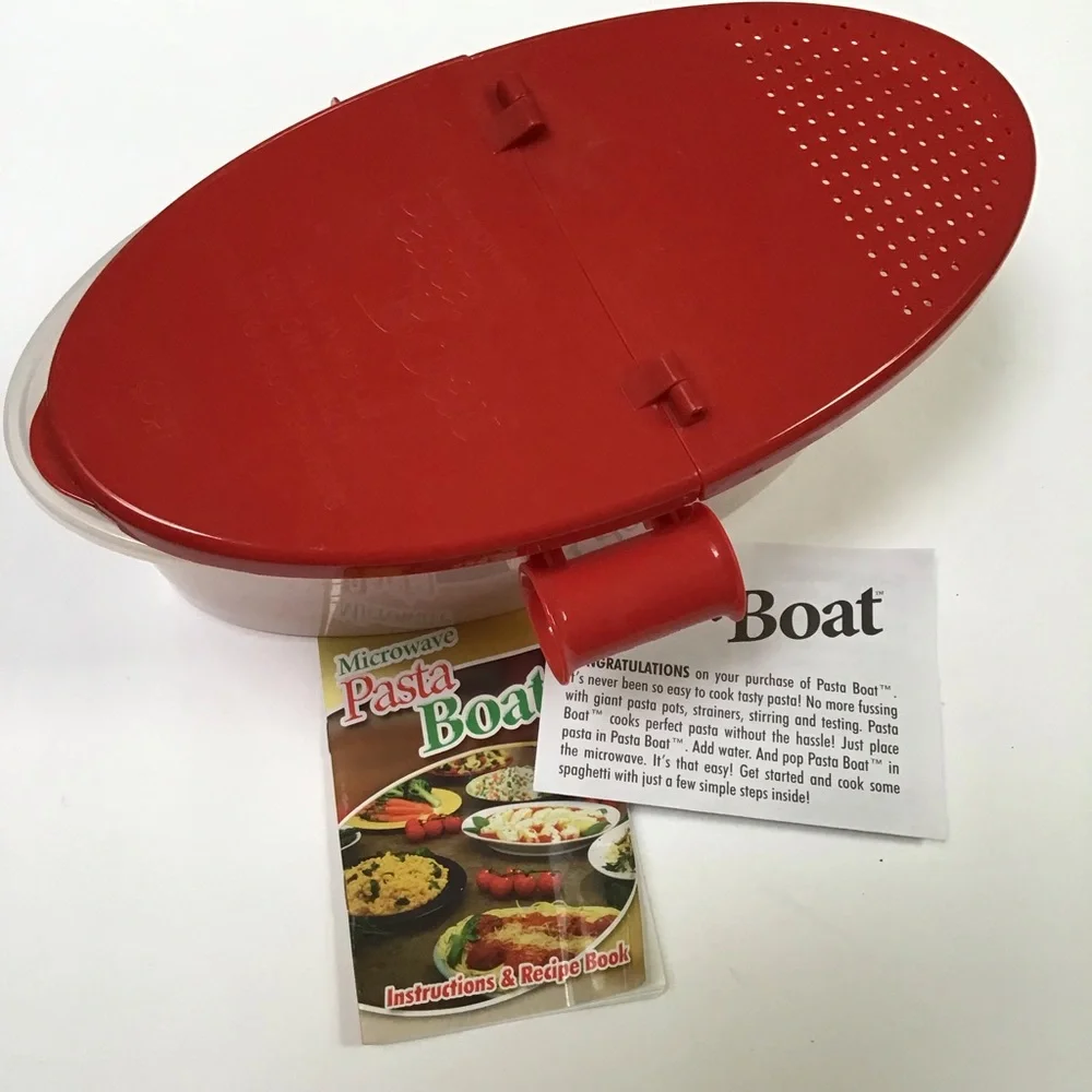 Pasta‎ Boat Microwave Spaghetti Pasta Cook Set NWOT
